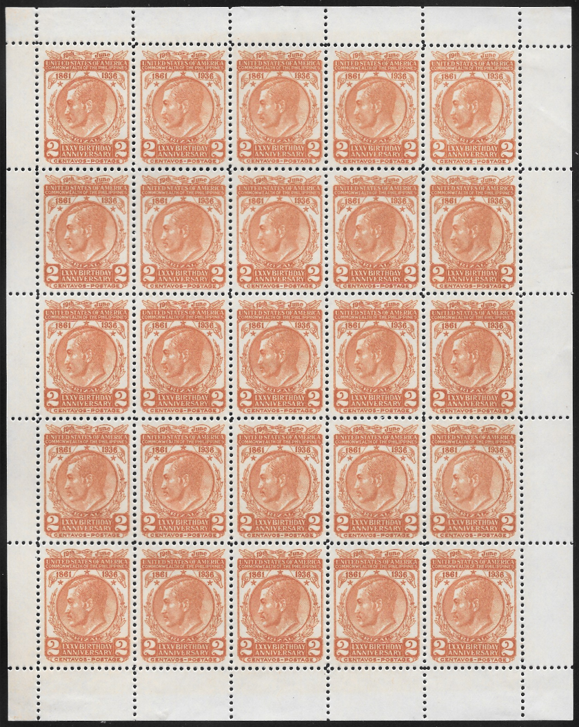 Philippines 1936 Full Sheet 